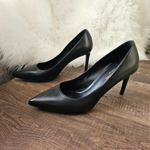YSL Saint Laurent Leather Pumps, Black, IT 39.5/US 9.5 - Picture 4 of 11